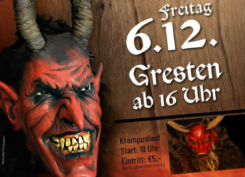 Grestner Krampusspektakel Plakat © Marktgemeinde Gresten